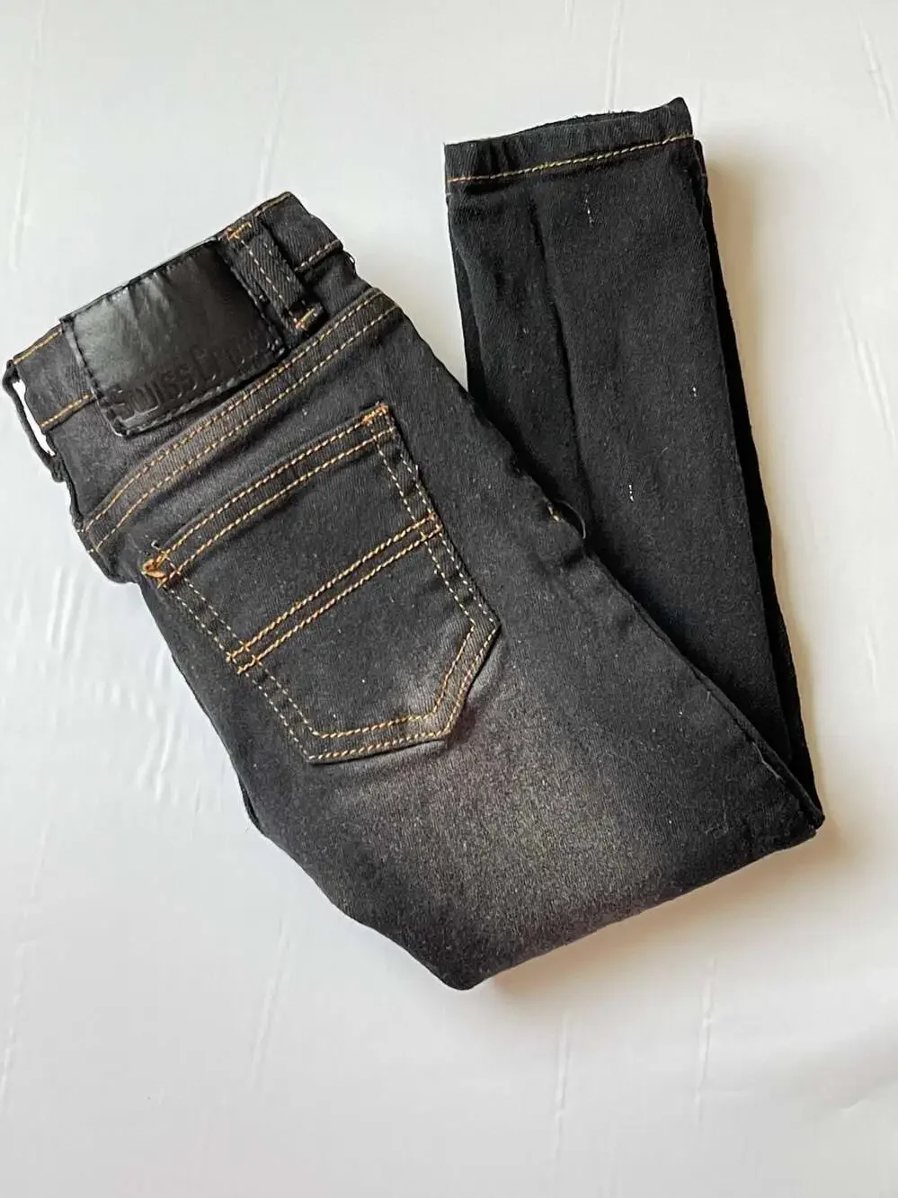 Swiss Cross Girls Size 4T Jean Black Straight Leg Denim
